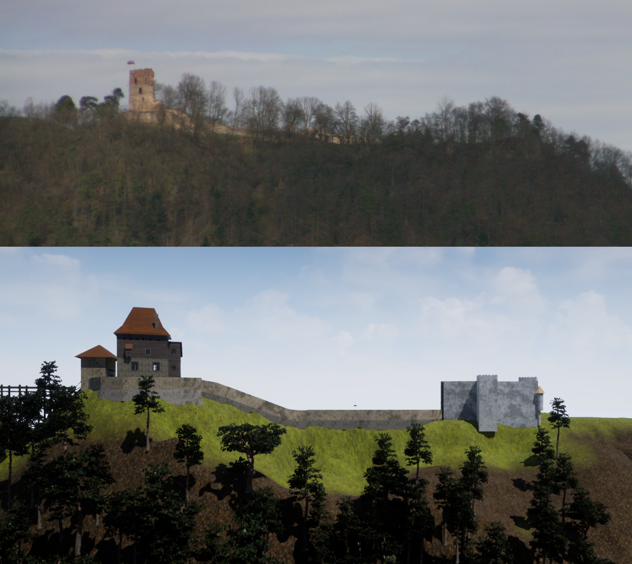 zamek melsztyn porownanie